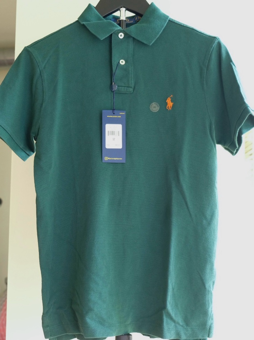Polo Cotton Pique Polo in Green